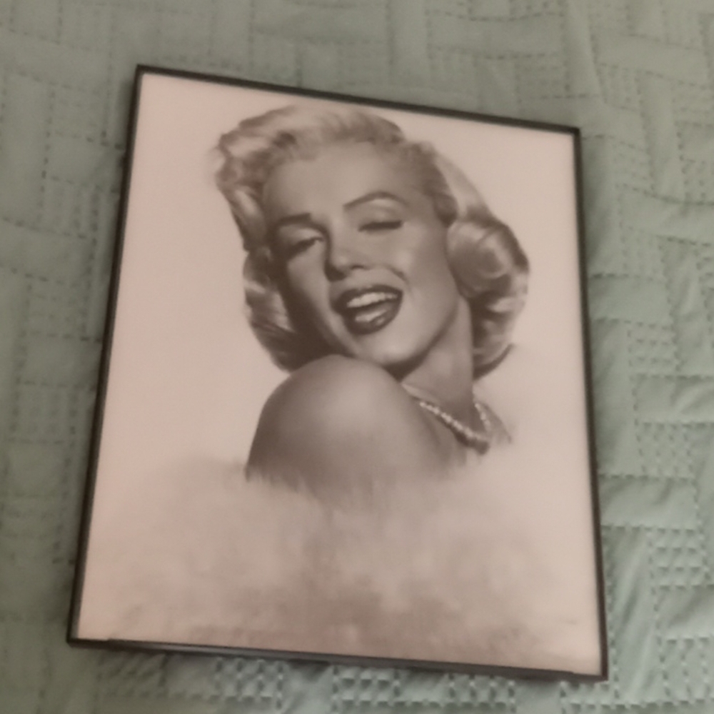 Marilyn Monroe framed poster